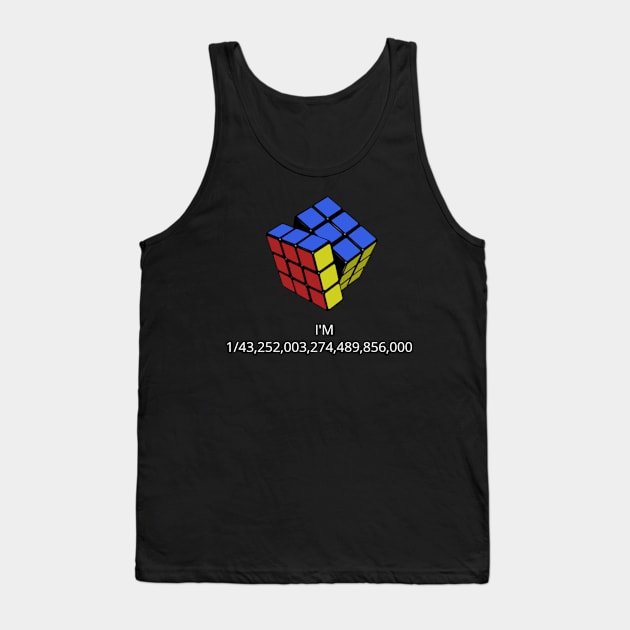 Rubik's Cube Probability Tank Top by pulkitrampa